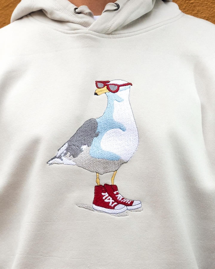 Broderad hoodie