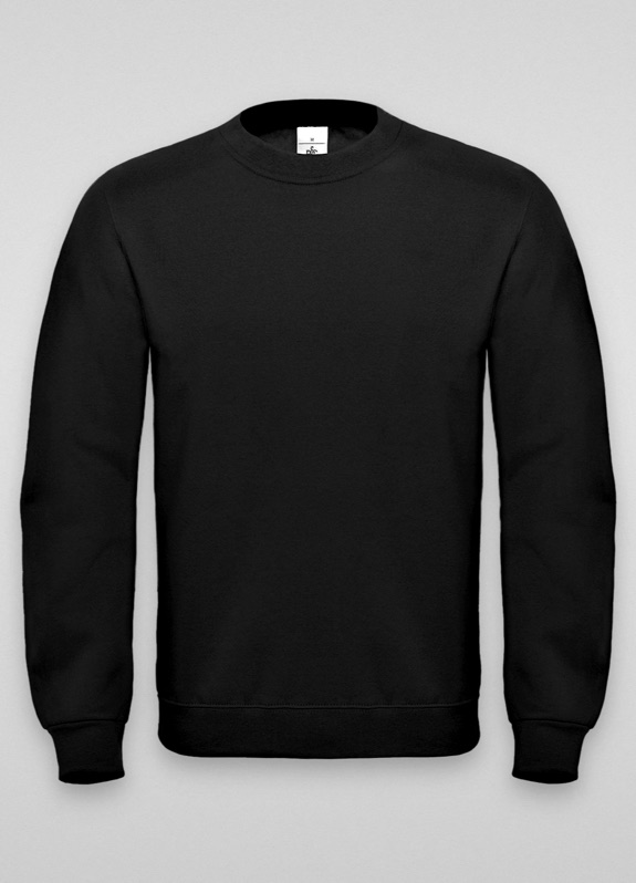 Sweatshirt Unisex i svart